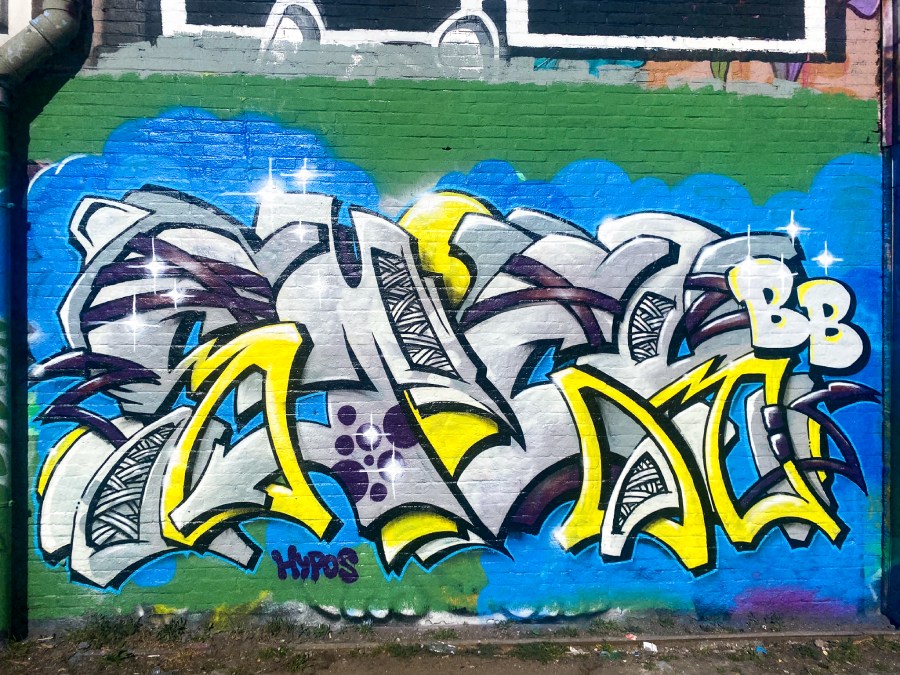 stick, ndsm, graffiti, amsterdam